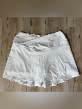 Adair Active White Tennis Skort XL Pleated Athletic Golf Skirt Built-In Shorts